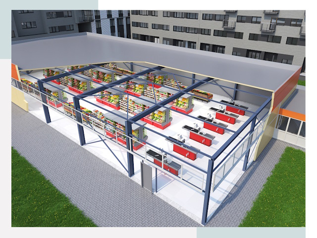 Строительство магазинов в Волгоград от 623 руб. за м²