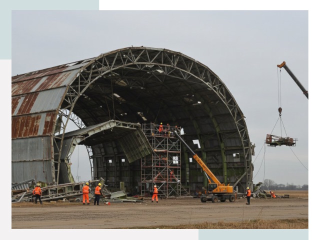 Демонтаж ангаров в Волгограде